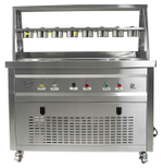 Фризер для жареного мороженого Foodatlas KCB-2Y (контейнеры, световой короб, стол для топпингов)