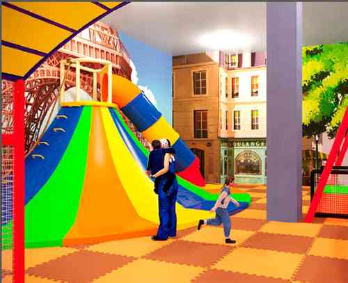 Аттракцион горка-скалолазка Вулкан№1