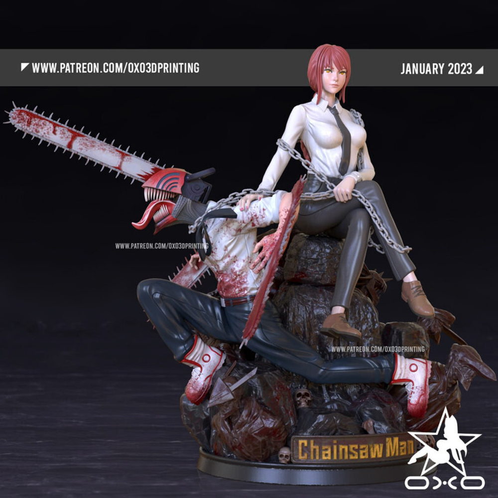 Denji Дэнджи Человек бензопила Chainsaw Man Коллекционная Фигурка Аниме