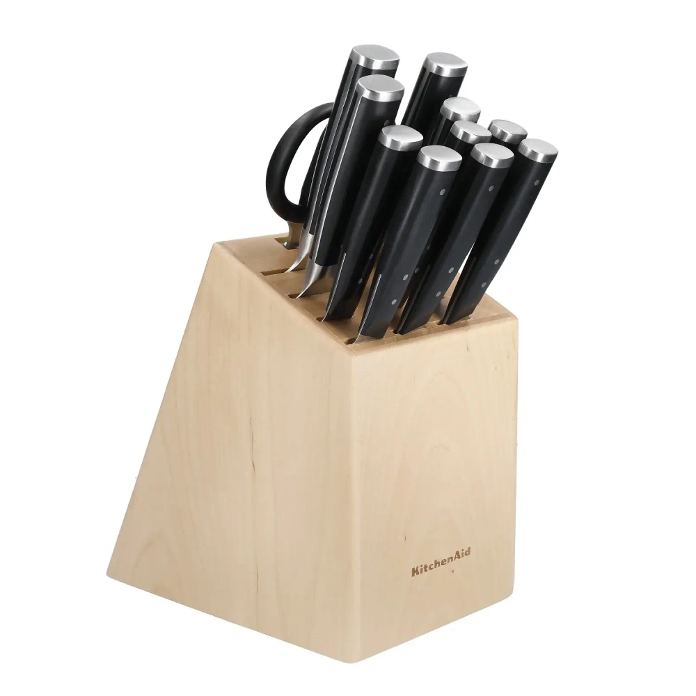 KitchenAid Набор из 10 ножей + ножницы в блоке с точилкой Gourmet