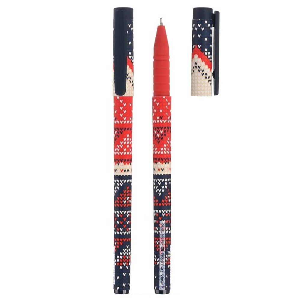 Ручка шариковая, масляная, Vinson, синие чернила, серия "Quilt", 20 шт