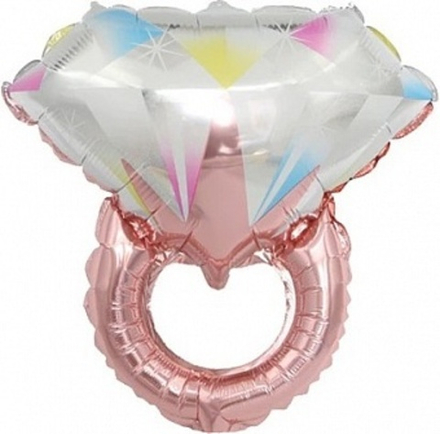 К Мини-фигура Кольцо розовое золото (17''/43 см)