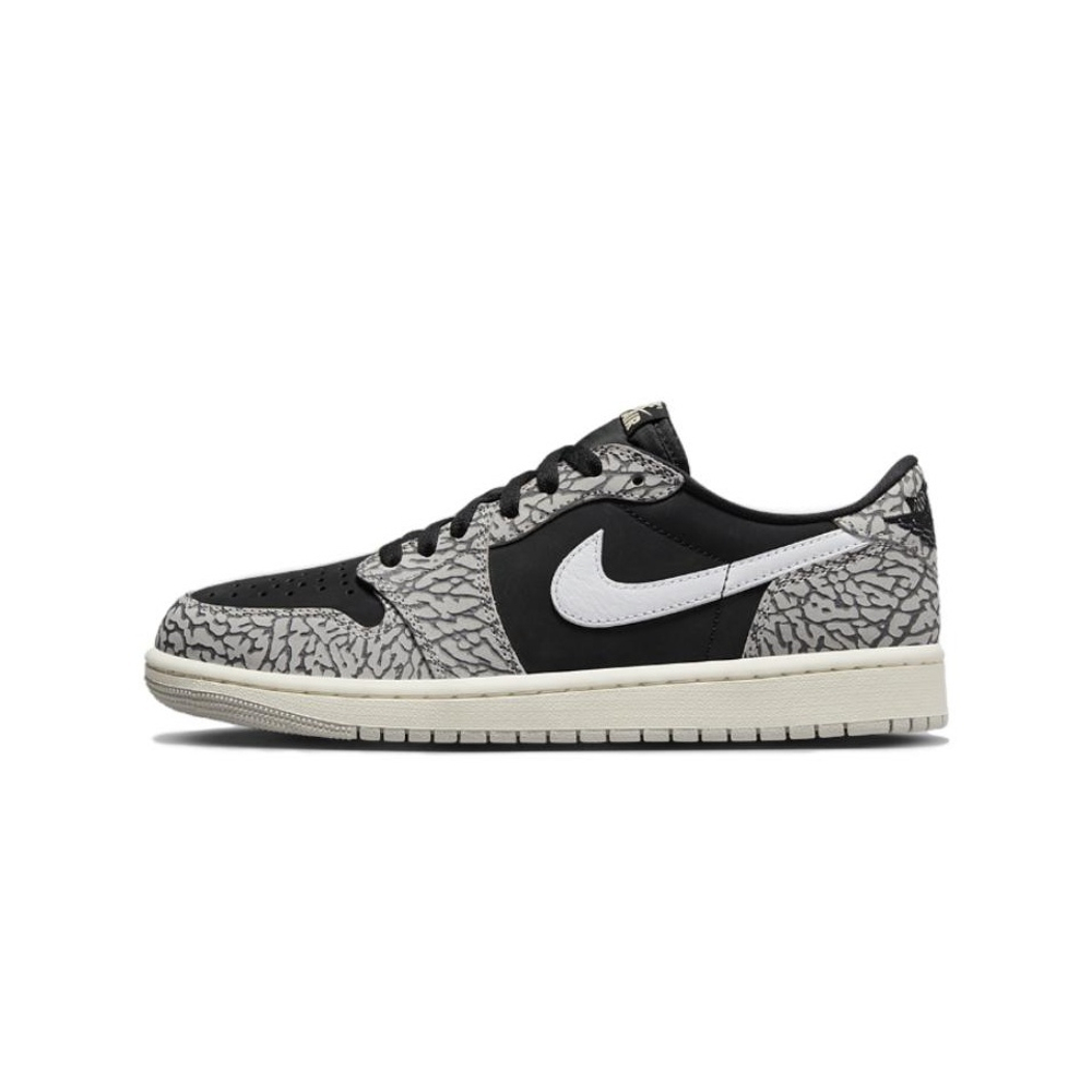 Кроссовки Air Jordan 1 Retro Low Black Cement