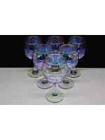 Фужеры для вина 6 штук Радужная коллекция