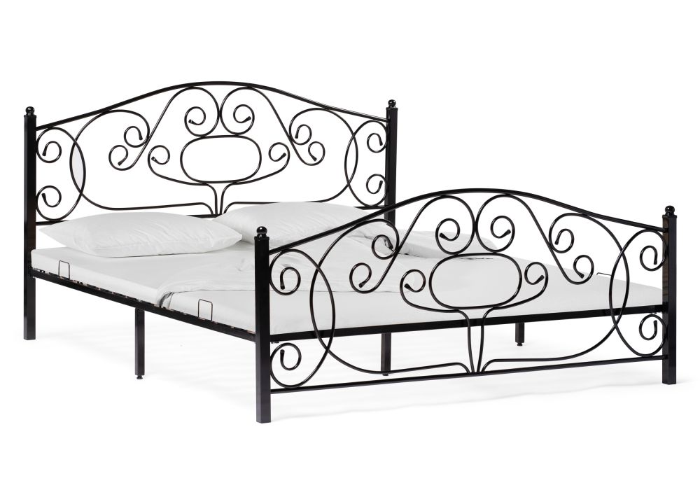 Двуспальная кровать Викси 180х200 черная