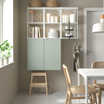 Комбинация для ванной - IKEA ENHET, 120х32х150 см, белый/серо-зеленый, ЭНХЕТ ИКЕА