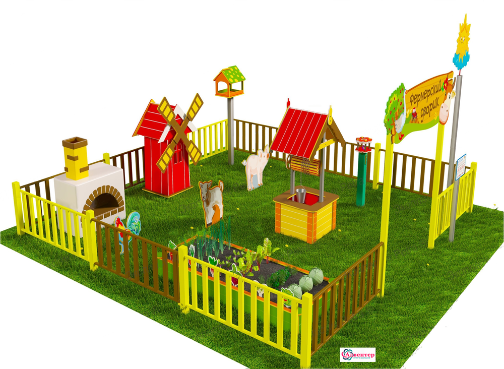 Игровая развивающая площадка Фермерский дворик Лайт