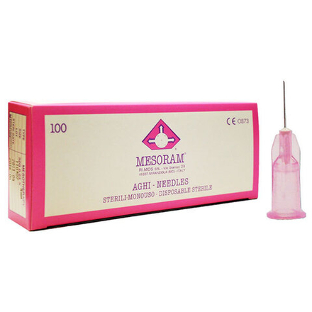 Иглы для мезотерапии Mesoram 32G 0,23X12, упак.100шт Италия