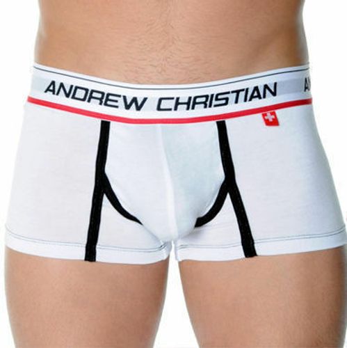 Мужские трусы хипсы белые Andrew Christian CoolFlex Boxer Show-It White