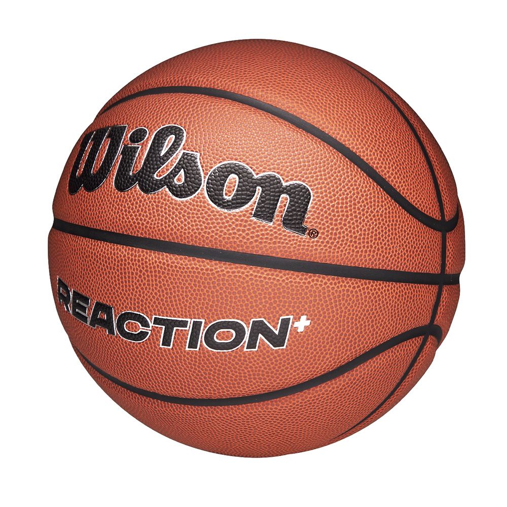 Мяч баск. WILSON Reaction Plus, WZ2026701XB6, р.6, композит, бутил. камера, темно-коричневый