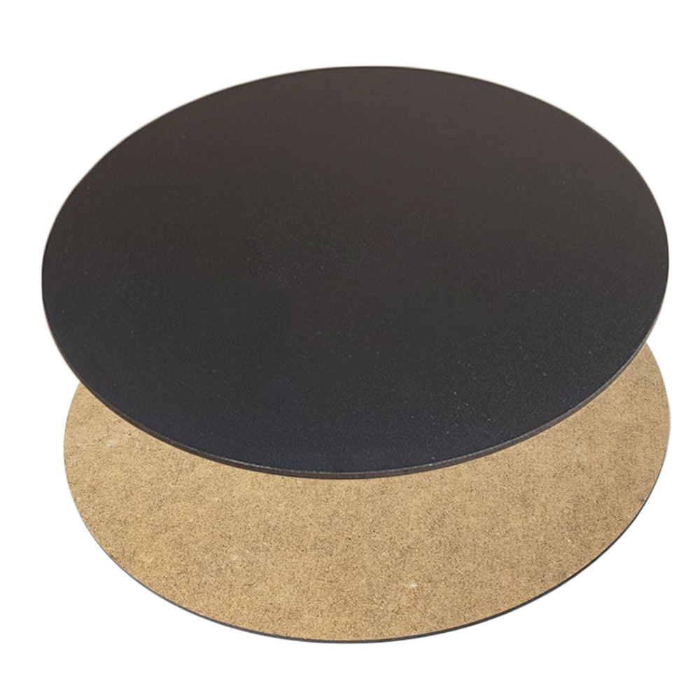 Подложка ЛХДФ ламинированная ЧЕРНАЯ 3мм д. 22 см.