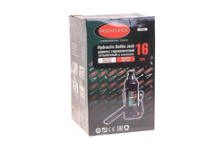 Домкрат гидравлический RF-T91604EURO бутылочный с клапаном 16т (выс.подъема 205-390мм) ROCKFORCE