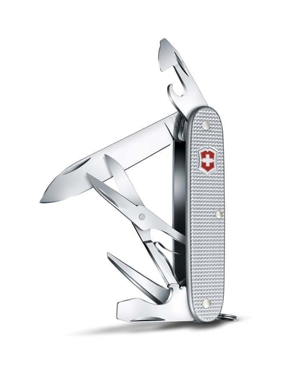Нож перочинный VICTORINOX Pioneer X, 93 мм, 9 функций, алюминиевая рукоять, серебристый (0.8231.26)