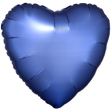 Шар Anagram сердце 18" синий сатин #36809