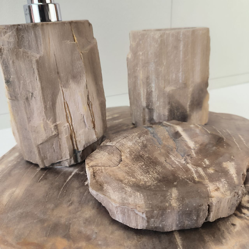 Набор из окаменелого дерева 4 предм Fossil Set NF-63287 поднос 149