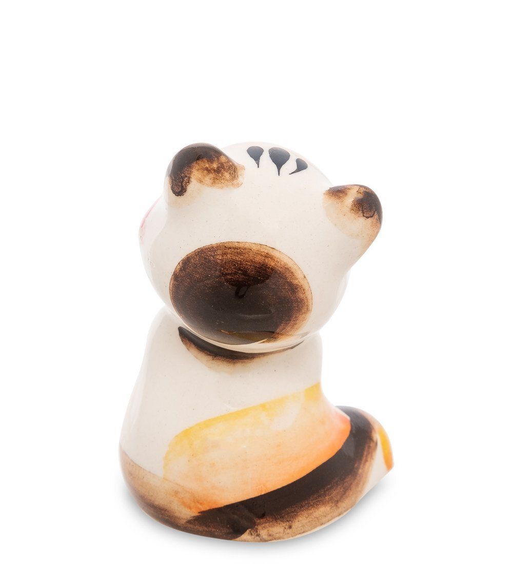 ГЛ- 194 Фигурка «Кот-Сиамский» цв.(Гжельский фарфор)