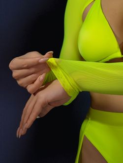 Болеро Sport Shadow сетка, Неон лайм