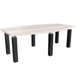 Стол для переговоров BLACKWOOD 12704 светлый дуб/ опоры чёрные