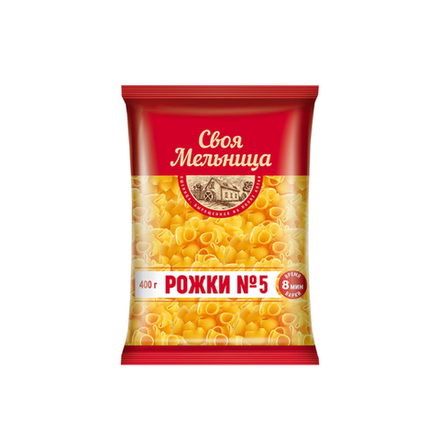 Макароны Своя Мельница рожки 400 гр