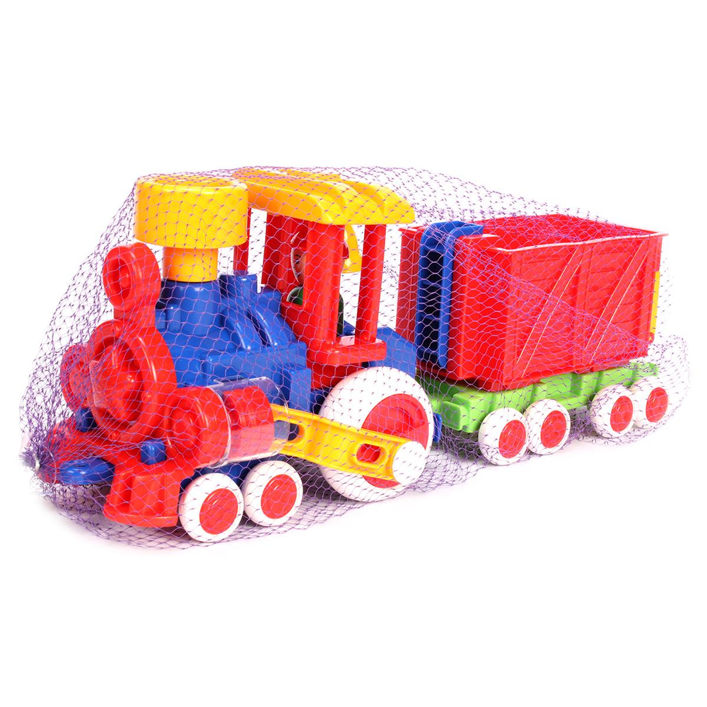 Паровозик Ромашка с вагоном (Форма)