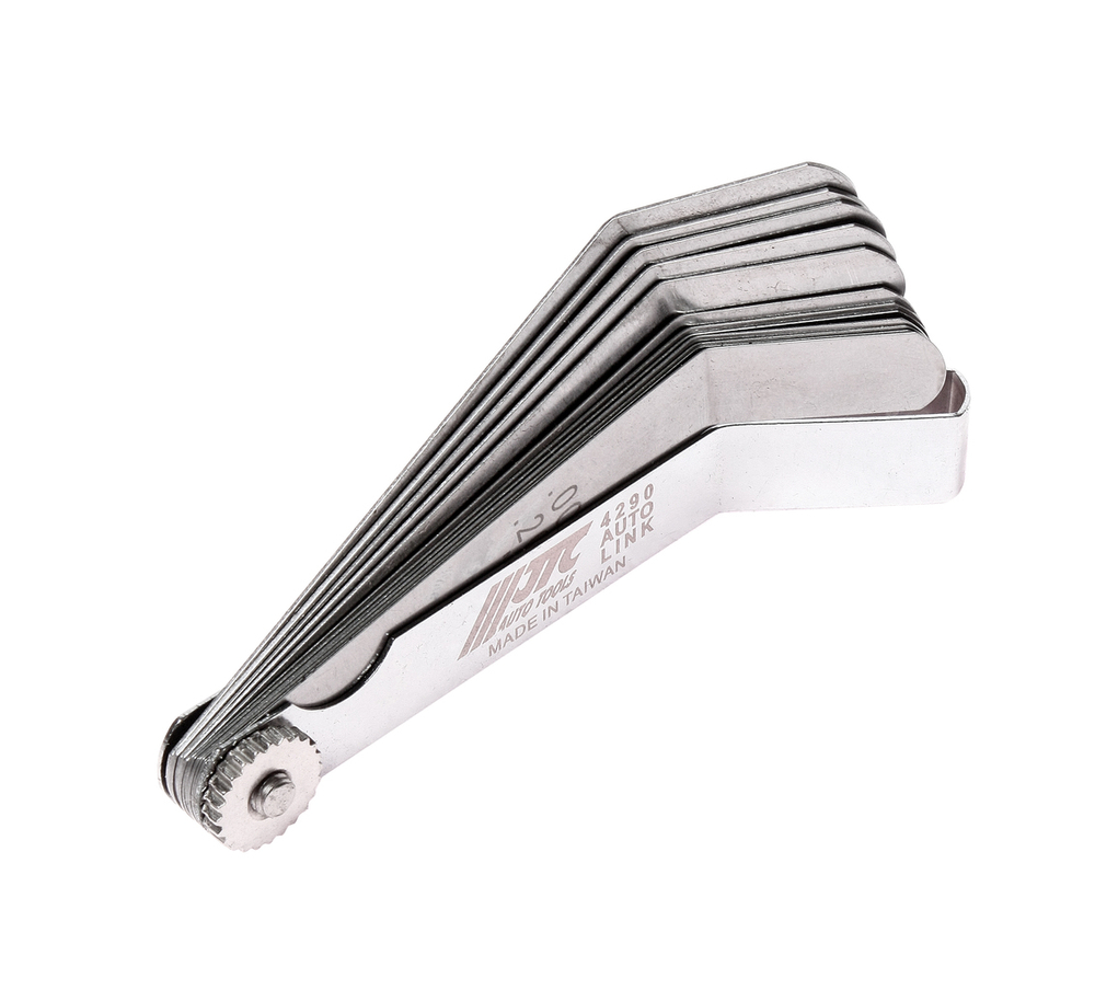 Набор щупов 0.203-0.66мм (0.008"-0.026") изогнутых для установки зазора 12шт. JTC