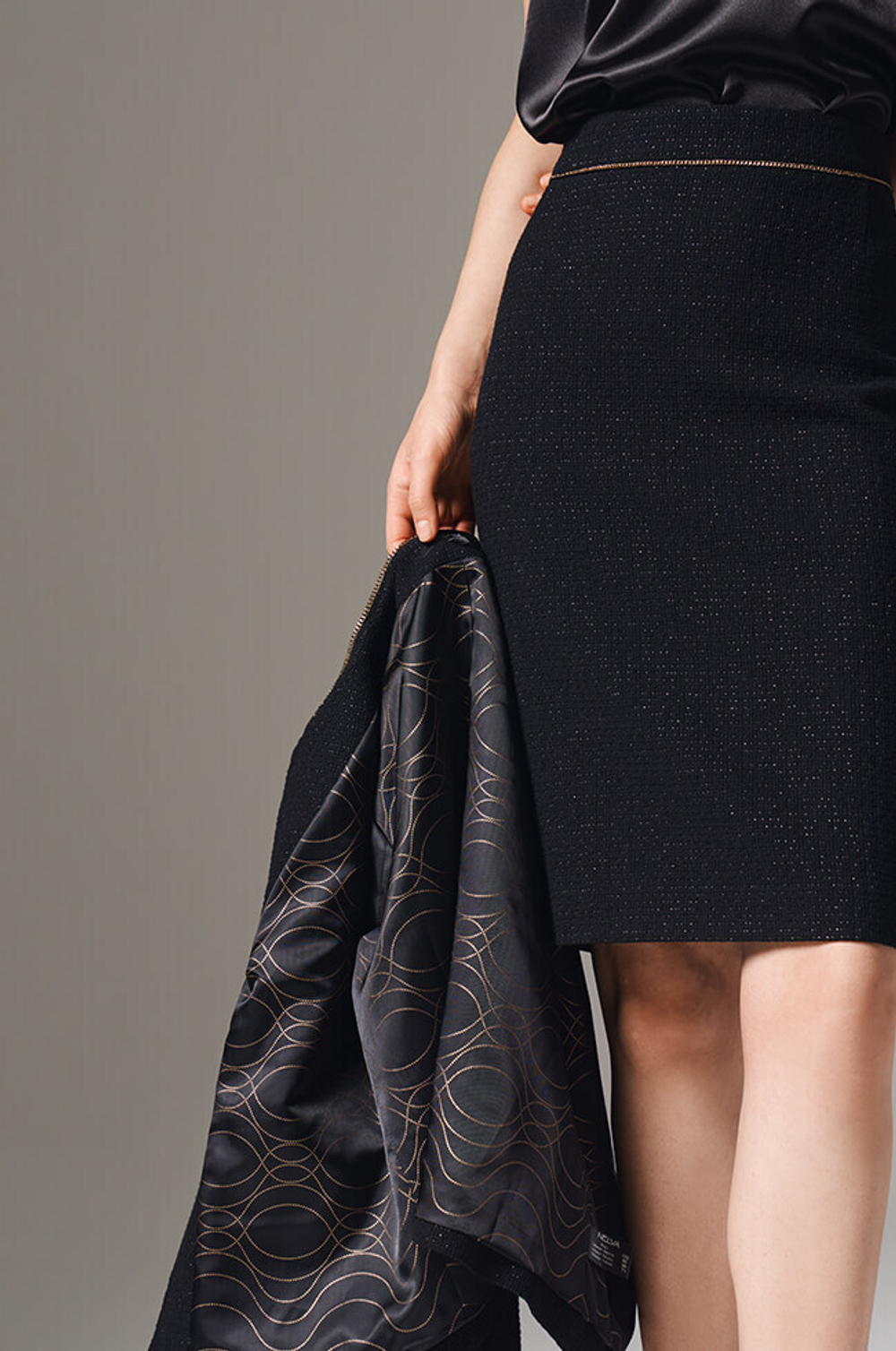 4855 Юбка женская (черный)