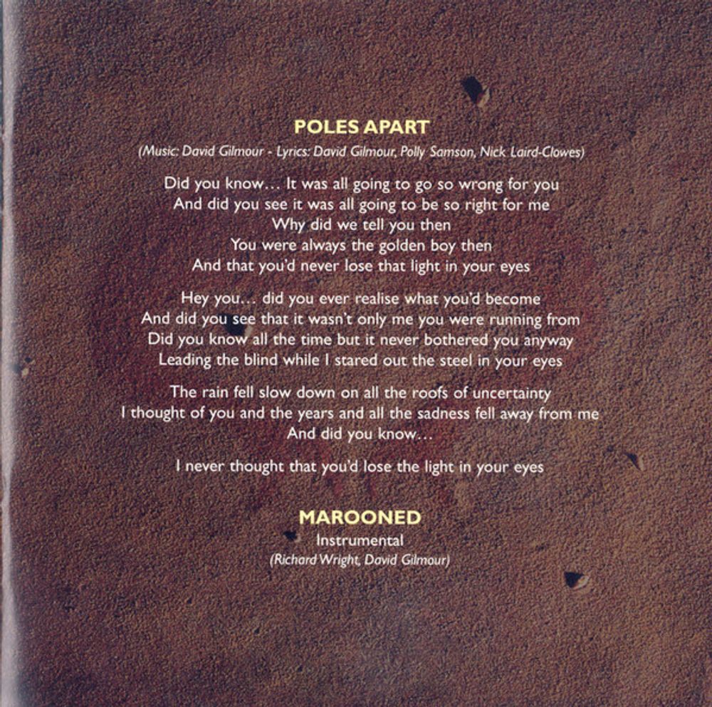 Pink Floyd. The Division Bell (CD)