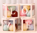 Набор коробок для шаров «Love», белый, 30x30x30 см, 4 шт