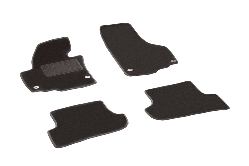 Ворсовые коврики LUX для Skoda Yeti 2008-н.в., Seintex.83180