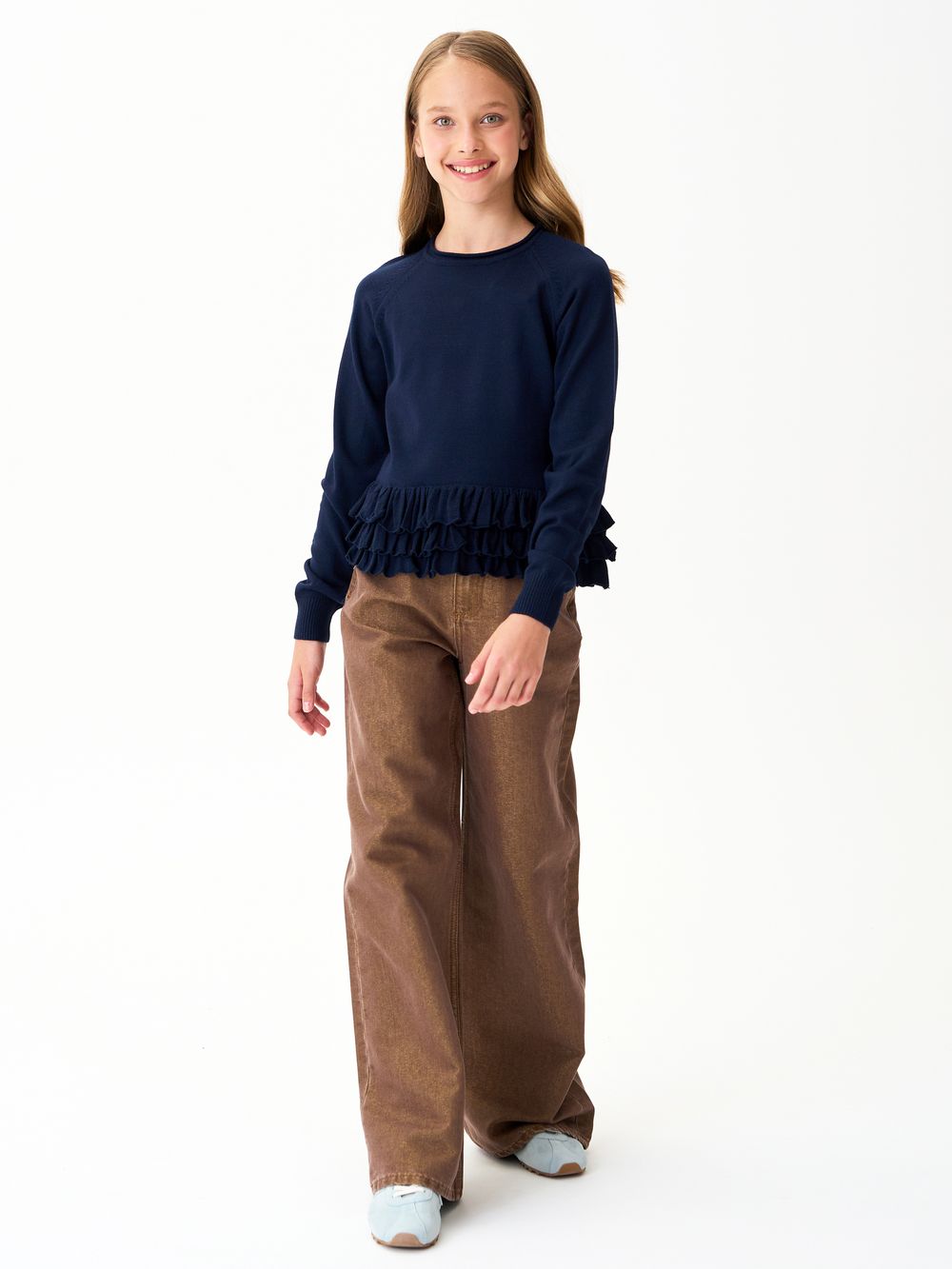 Джемпер для девочки AT1259 синий