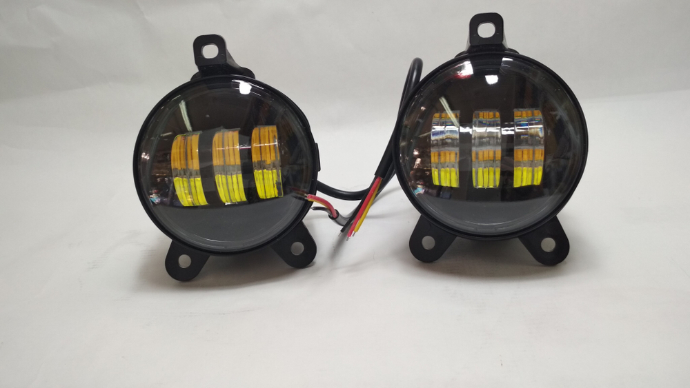 Светодиодные ПТФ для ГАЗ Газель / Газель Бизнес, двухцветные (Z30)