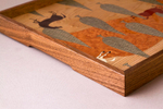Мозаичный деревянный поднос Bujagh Walnut 35 х 35 см 20720271 Иран