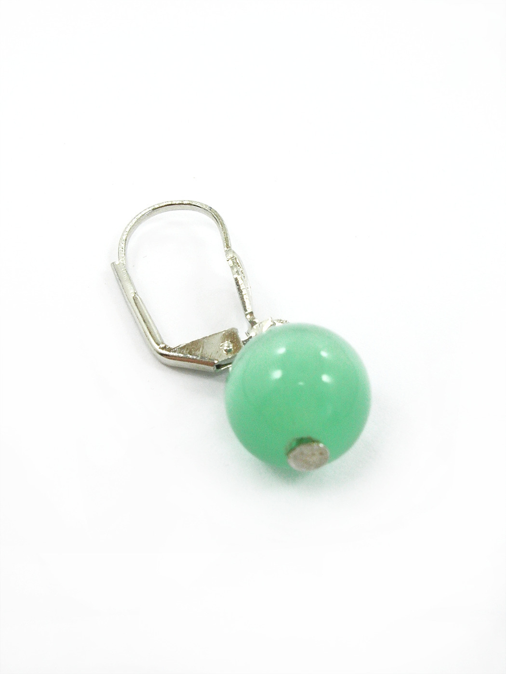 Серьги из кошачьего глаза kgse001-zel10