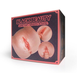 Мастурбатор Black Beauty - вагина и анус