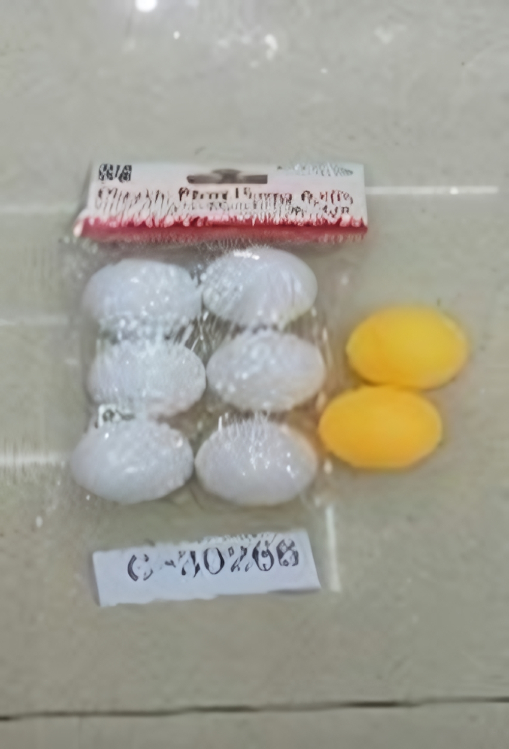 Набор шаров для настольного тенниса 6 шт, микс цветов (белый+желтый), с-30266