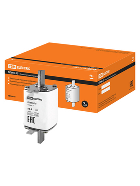 Плавкая вставка предохранителя ППНН-35  габарит 1,  50А TDM SQ0713-0085