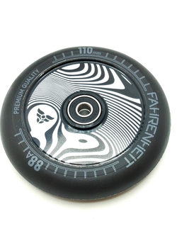 Колесо Fahrenheit Зебра 110*24 mm Hollow core, черный/серый