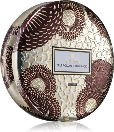 VOLUSPA Japonica Holiday Gilt Pomander & Hinoki - ароматическая свеча в банке /   297  g  / GTIN 806644722168