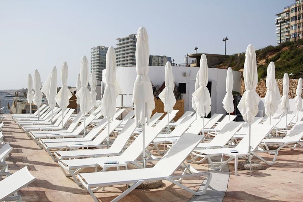 Шезлонг-лежак металлический Wave