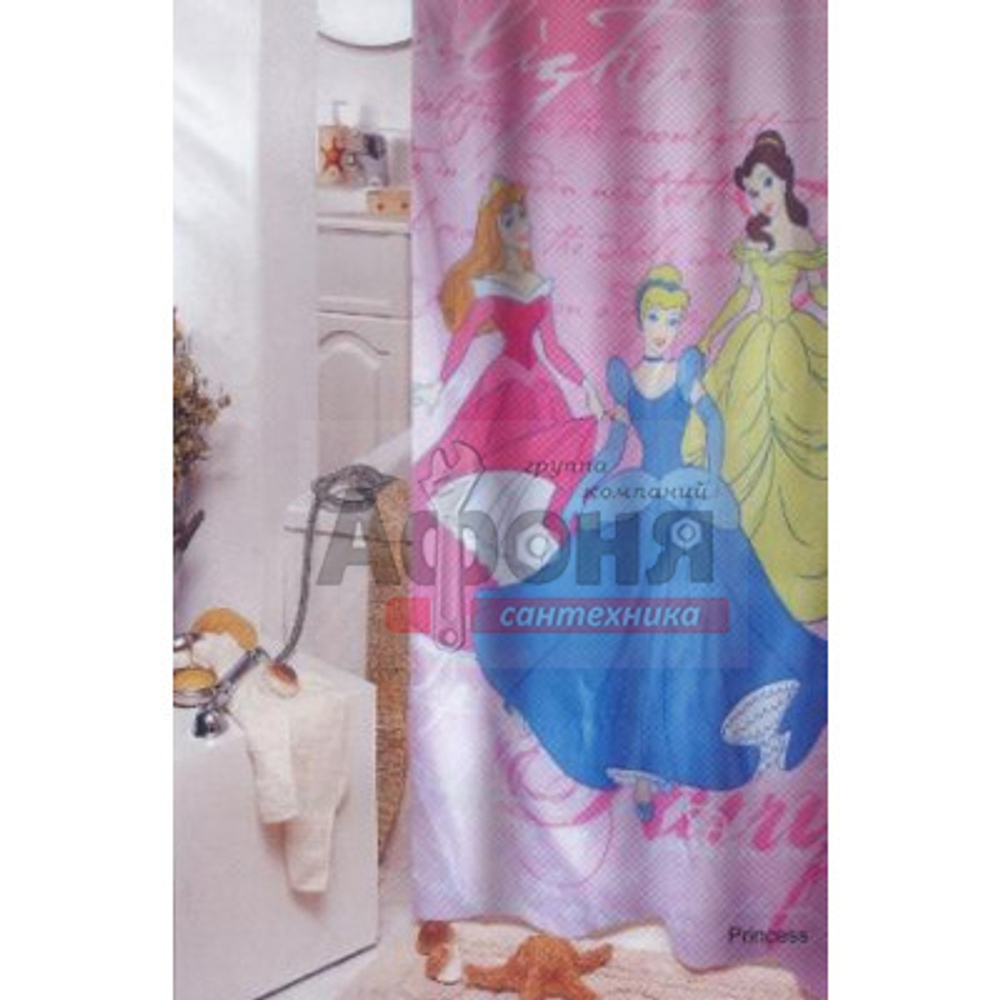 Штора для ванной "ZALEL" ФОТОПРИНТ DISNEY Princess 180х200