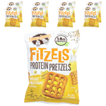 Lenny & Larry's, Fitzels ™, протеиновые крендели с горчицей Бужи, 8 пакетиков по 85 г (3 унции)