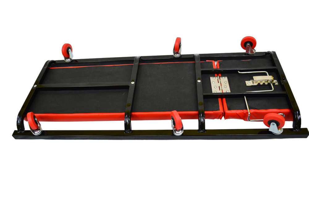 Лежак подкатной низкопрофильный красный GWC-2 Great Wolf