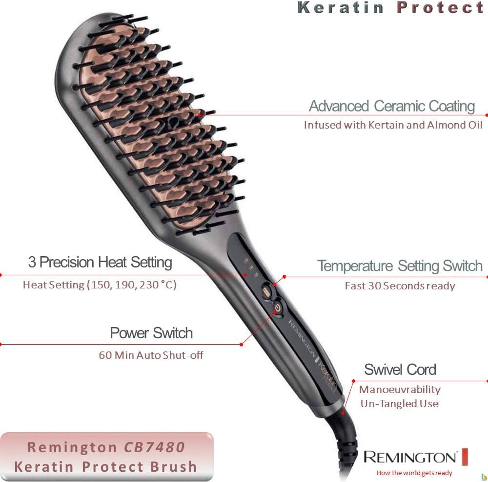 Щетка для укладки Remington CB7480 серый