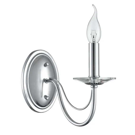 8034/1W CLASSI LN26 металл/стекло, хром/прозрачный Бра E14 1*40W 220V INCANTO