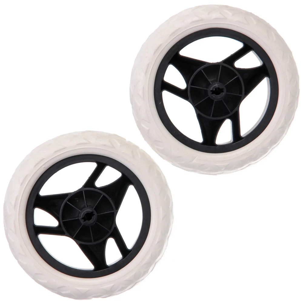 Колесо для тележки 2 шт. 17х3,3см. черно-белое