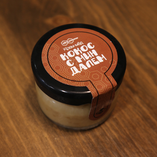 Купить Крем-мед кокос с миндалем