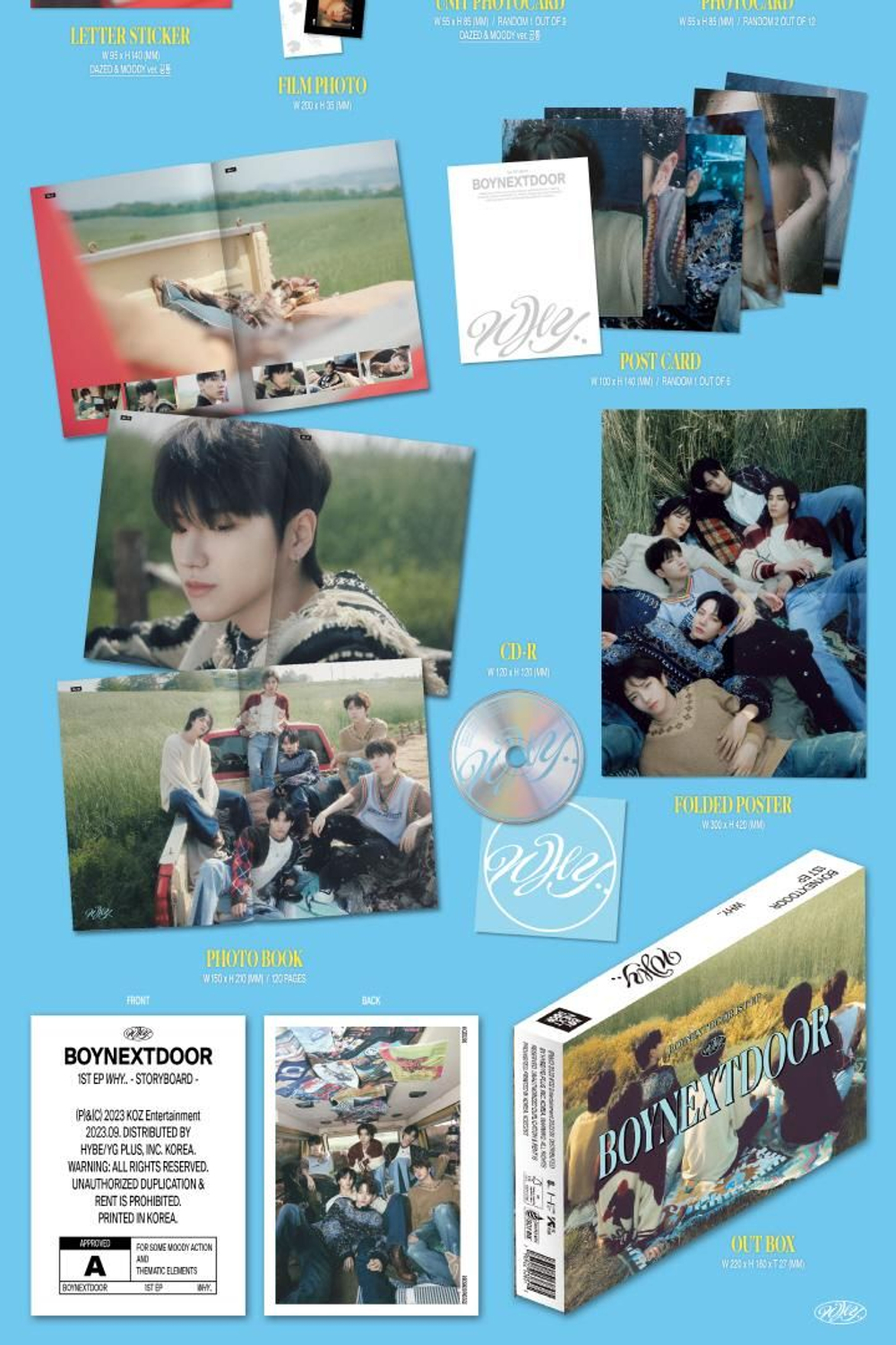 Альбом BOYNEXTDOOR - WHY.. 1st EP Album 2 Version SET