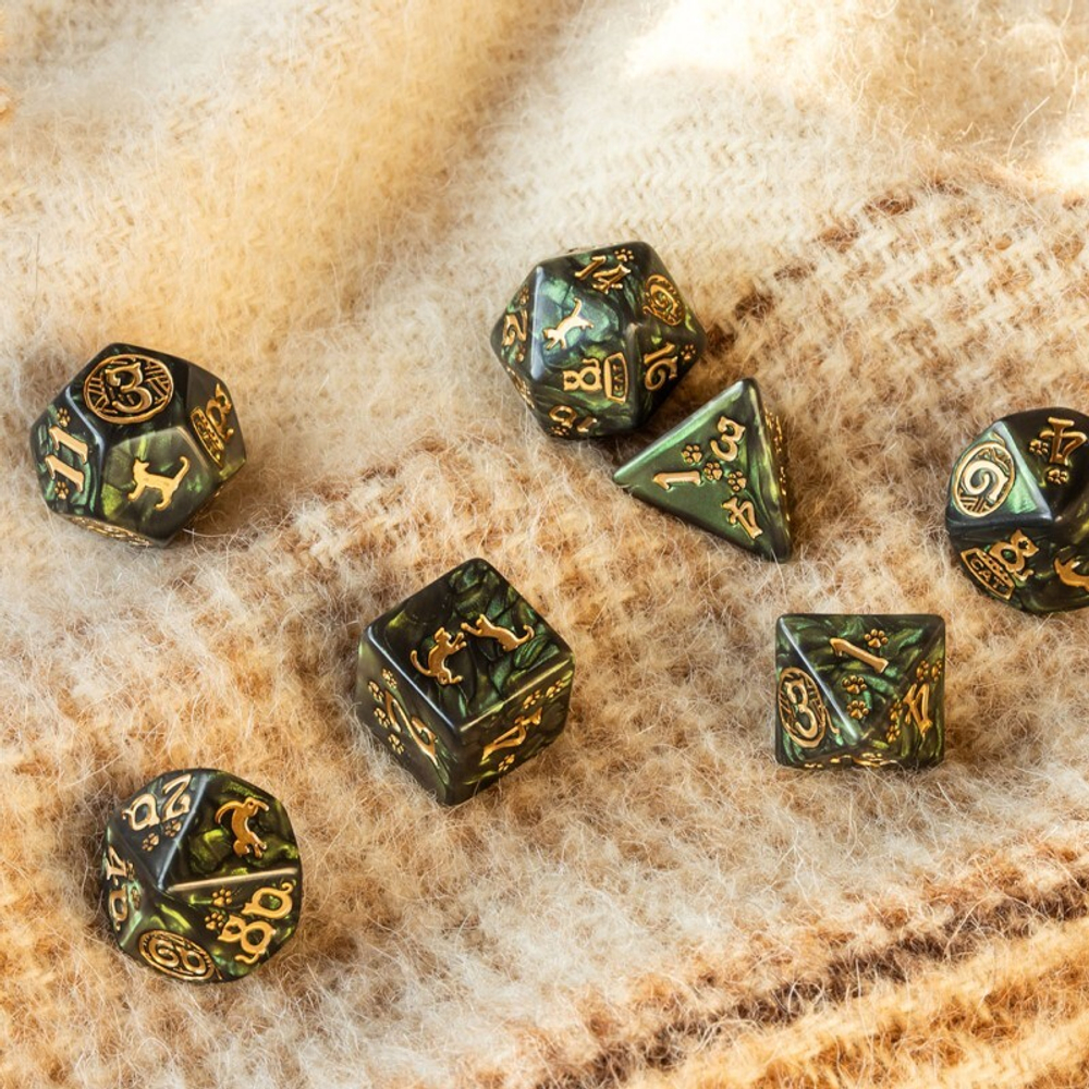 Набор кубиков Q WORKSHOP Cats Dice Set: Pixel