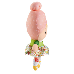 Fisher-Price/ Кукла-обнимашка с колокольчиком + прорезыватель/ HXK44