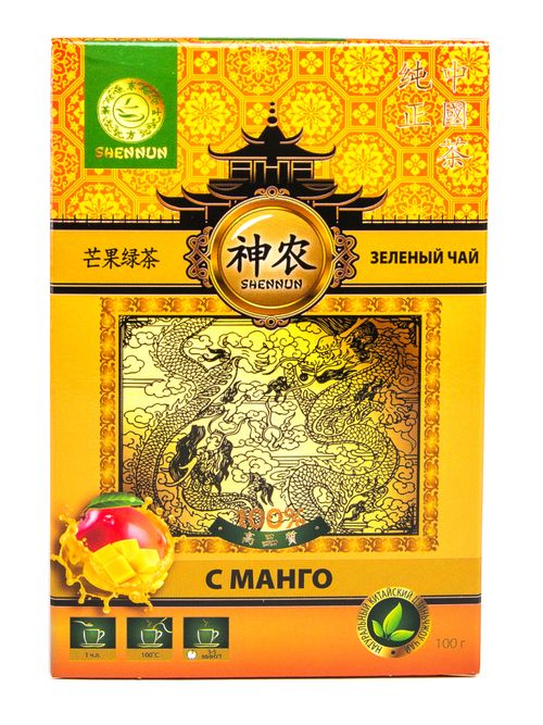 Чай зеленый Shennun с манго 100 г
